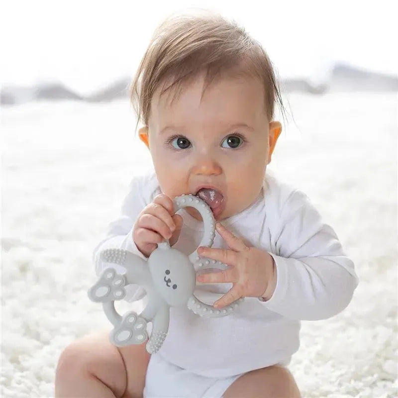 Dr. Brown's - Flexees Bunny Silicone Teether, Gray Image 4