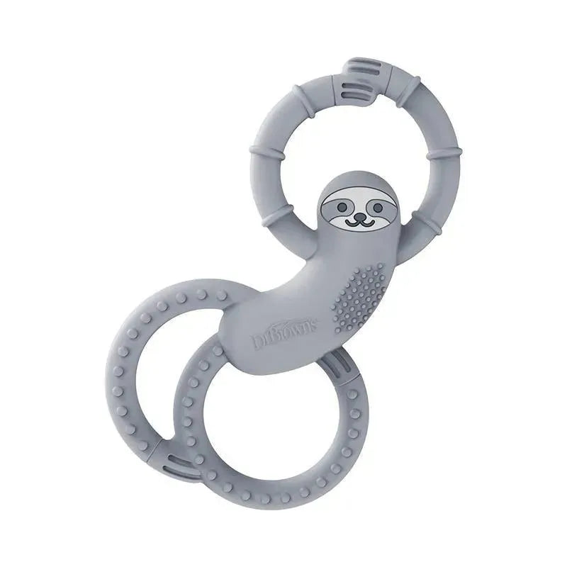 Dr. Brown's - Flexees Sloth Silicone Teether, Gray Image 1