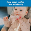 Dr. Brown's Gray & Green Silicone Pacifier Clips Image 8