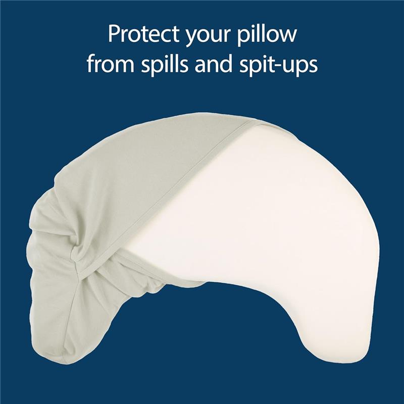 Dr. Brown's Lap Support Pillow Cover, Light Gray Image 6