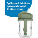 Dr. Brown's Milestones Baby's First Straw Cup 9oz/270Ml, Olive Green Image 3