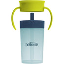 Dr. Brown's Milestones Straw to 360 Convertible Toddler Training Cup Set, 10 oz/300 mL, Blue Green Image 3