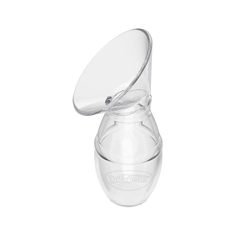 Dr. Brown's Milkflow Silicone Breast Pump, Breast Milk Catcher with Options+ Anti-Colic Baby Bottle & Travel Bag Image 4