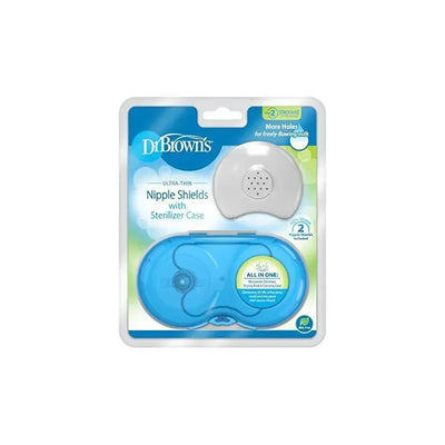 Dr. Brown's Nipple Shields 2Pk With Sterilizer Case, Size 2 Image 1
