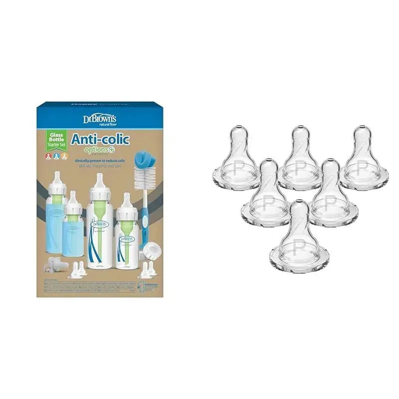 Dr. Brown's - Options+ Glass Narrow Anti-Colic Baby Bottle Gift Set Image 2