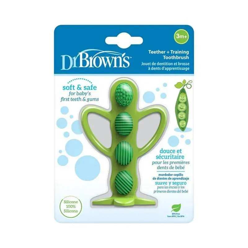 Dr. Brown's - Peapod Teething Toothbrush, Green Image 3