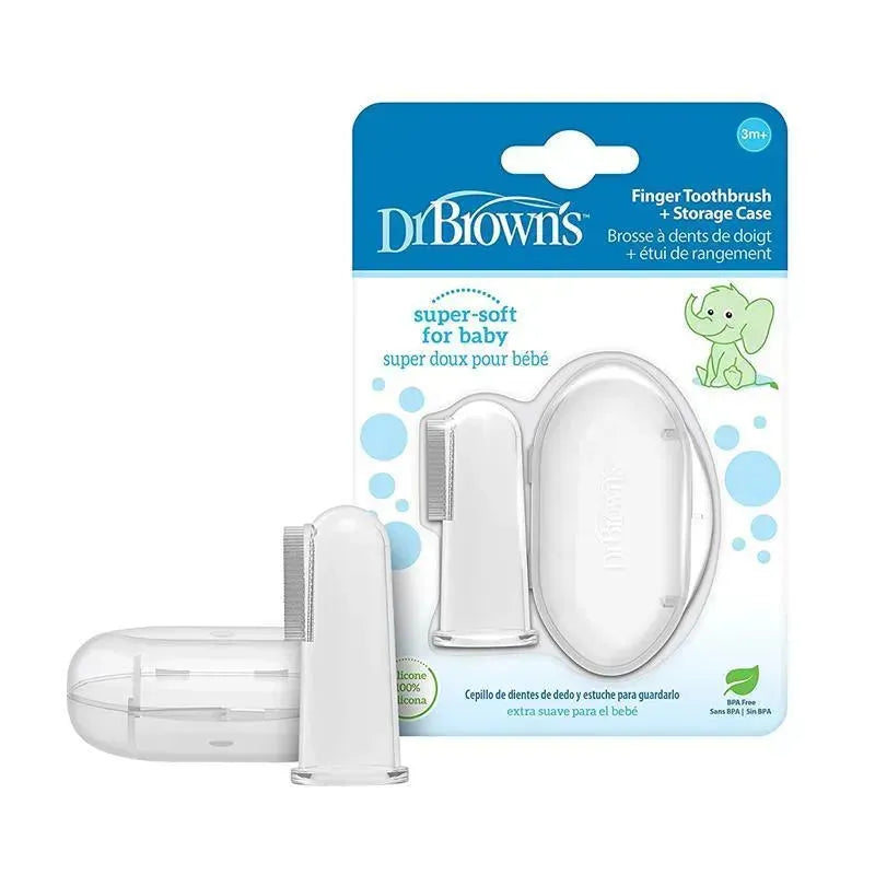 Dr. Brown's - Silicone Finger Toothbrush With Case Image 1