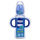 Dr. Brown's Sippy Spout Baby Bottle with 100% Silicone Handle, Blue Image 3
