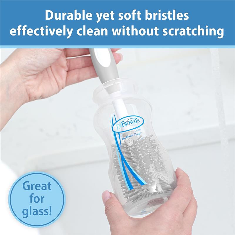 Dr. Brown's Soft Touch No Scratch Baby Bottle Cleaning Brush Image 3