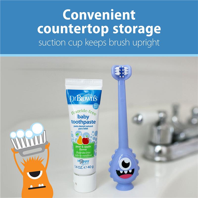 Dr. Brown's ToothScrubber Toothbrush, Purple Image 5