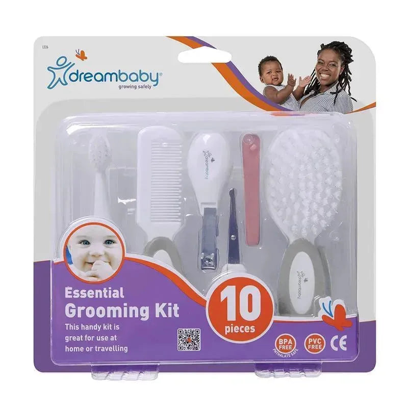 Dreambaby - Essential Baby Grooming Kit & Healthcare Set, 10 Pack, Grey Image 3