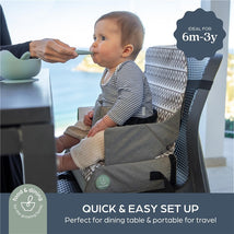 Dreambaby Grab 'N Go Booster Buddy Seat - Zig Zag Grey Image 2