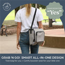 Dreambaby Grab 'N Go Booster Buddy Seat - Zig Zag Grey Image 4