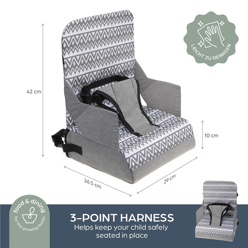 Dreambaby Grab 'N Go Booster Buddy Seat - Zig Zag Grey Image 5