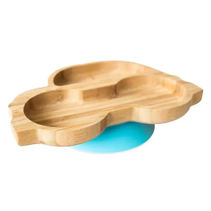 Eco Rascals - Bamboo Suction Plate, Car, Blue Image 2