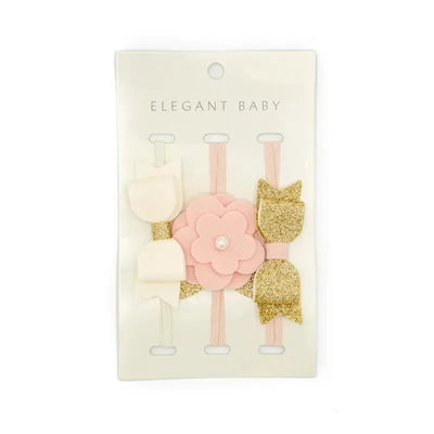 Elegant Baby Headband, 3 Pk Felt Image 1