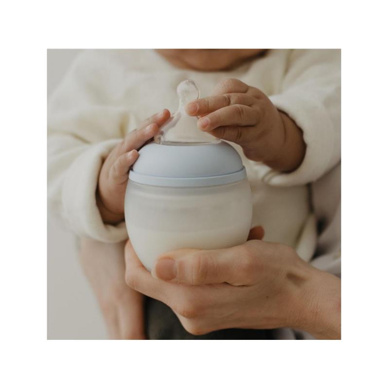 Elhee Baby Bottle 8 Oz Medium Flow, Blue Sky Image 3