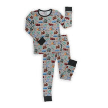 Ellie Sue - Baby Cars Bamboo Pajama Set Image 2