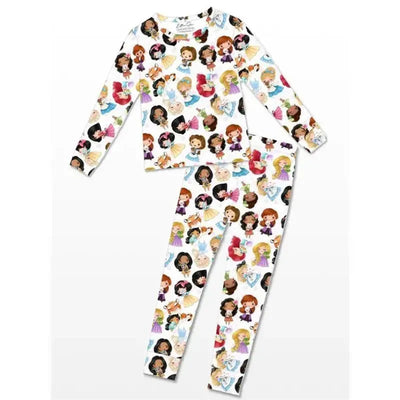 Ellie Sue - Baby Girl Bamboo Princess Pajamas Image 1