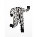 Ellie Sue - Baby Precious Cargo Bamboo Zipper Romper Image 1