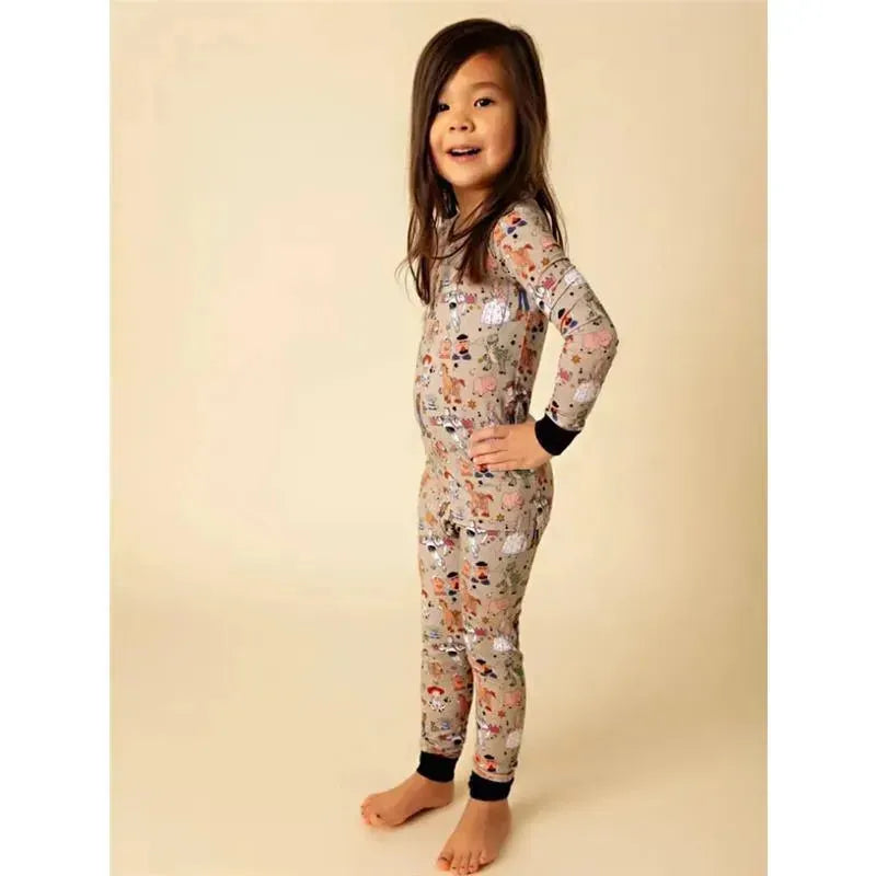 Ellie Sue - Baby Round Up Gang Bamboo Pajamas Image 3