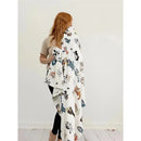 Ellie Sue - Blue Dog & Friends Bamboo Throw Blanket Image 2