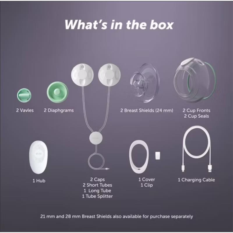 Elvie - Stride Hands Free Double Electric Breast Pump Image 6