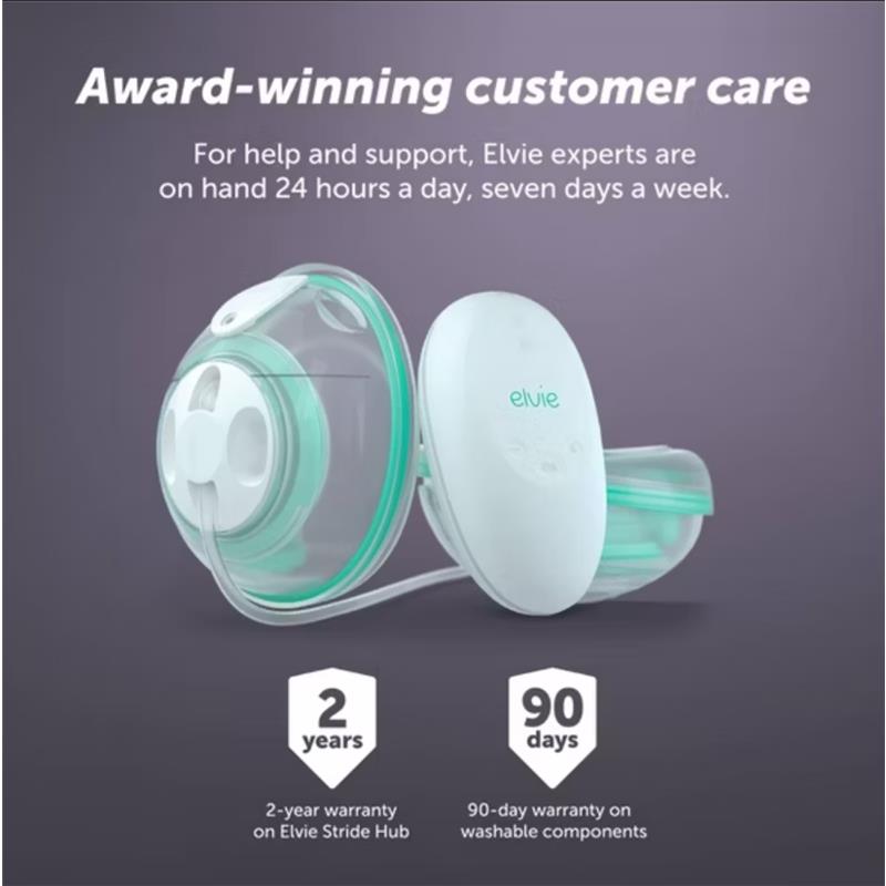 Elvie - Stride Hands Free Double Electric Breast Pump Image 7
