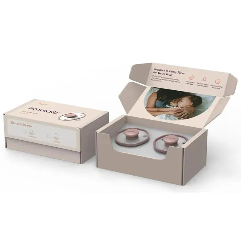 Emulait - 2Pk Baby Pacifier Rose Image 3