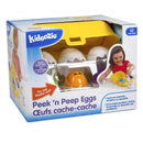 Match and sort toy with colorful eggs and a chick, promoting dexterity and problem-solving for children ages 12 months and up.