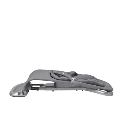 Ergobaby Evolve 3-in-1 Bouncer Seat in Charcoal Grey, featuring a padded seat and adjustable frame.