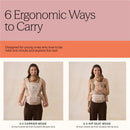 Ergobaby Alta Hip Seat Baby Carrier for Babies & Toddlers, Natural Beige Image 4