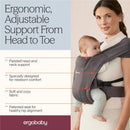 Ergobaby Embrace Newborn Baby Carrier, Heather Grey Image 6