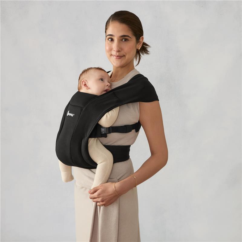 Ergobaby Embrace Newborn Baby Carrier, Pure Black Image 9
