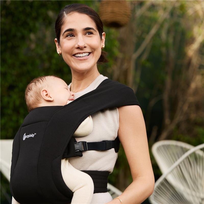 Ergobaby Embrace Newborn Baby Carrier, Pure Black Image 11