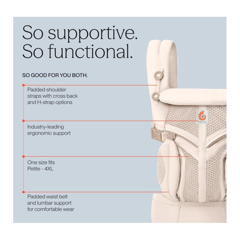 Ergobaby Omni Classic Baby Carrier for Newborn to Toddlers, Natural Beige Image 7