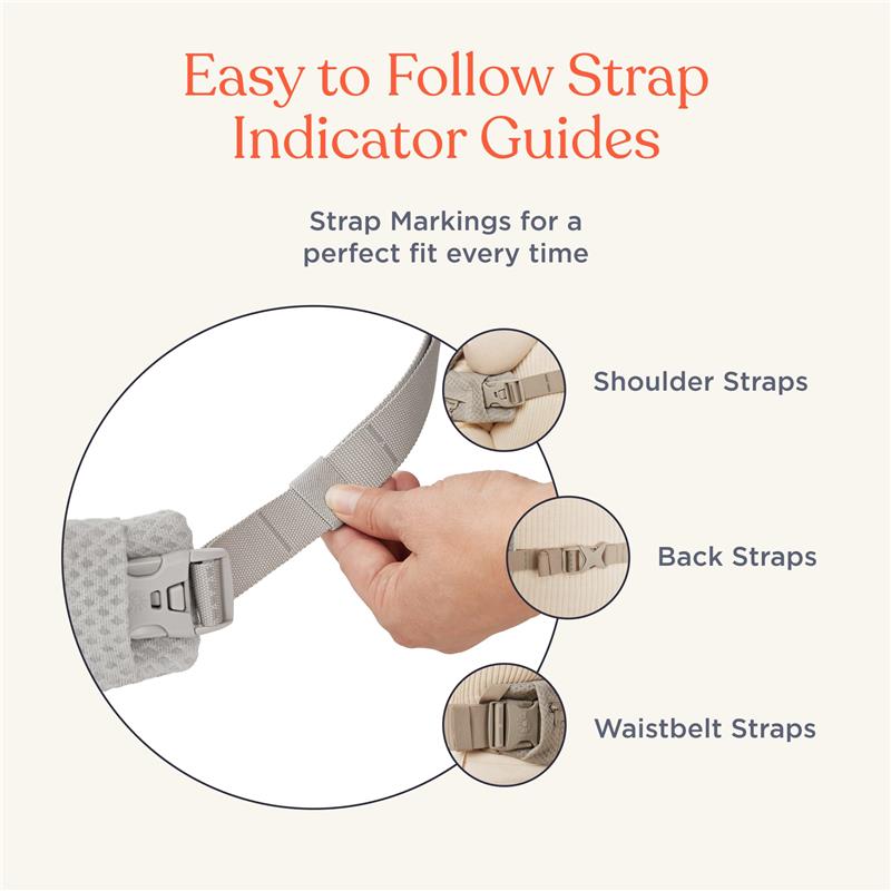 Ergobaby - Omni Deluxe All Carry Positions Breathable Cotton Baby Carrier with Enhanced Lumbar Support, Camel Image 6
