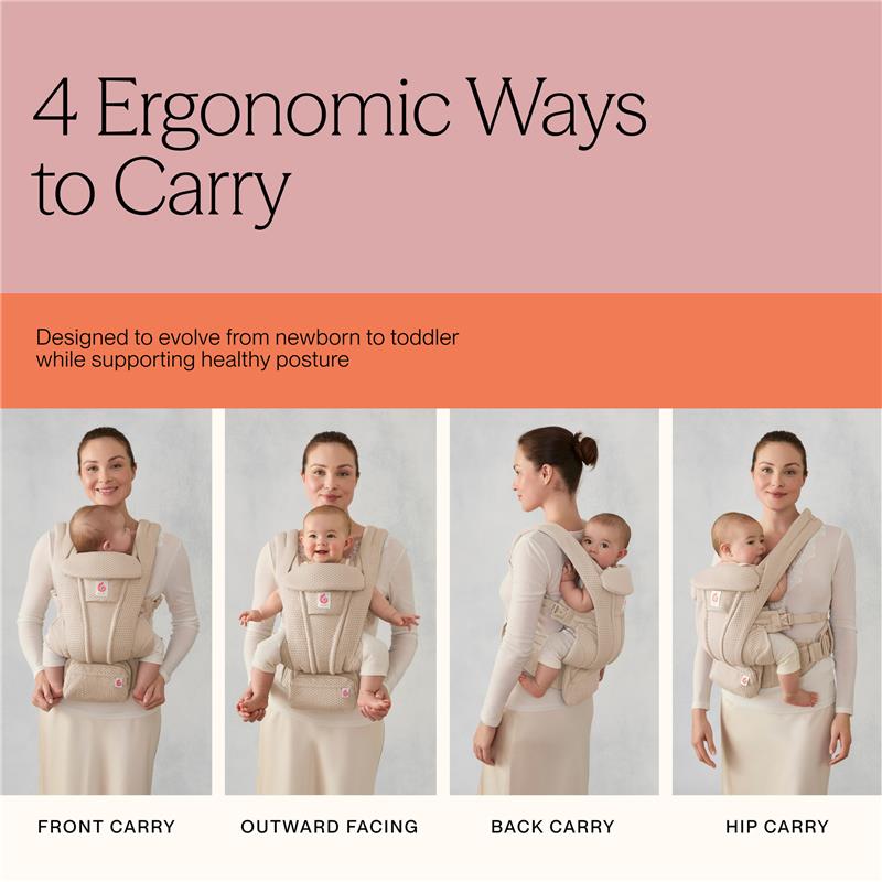 Ergobaby Omni Deluxe Baby Carrier for Newborn to Toddlers, Natural Linen Image 6