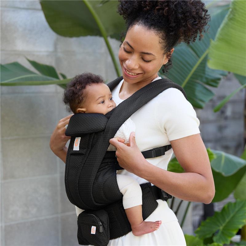 Ergobaby Omni Deluxe Mesh Baby Carrier for Newborn to Toddlers, Onyx Black Image 11