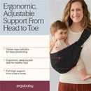Ergobaby Upsie Sling Baby Carrier for Babies and Toddlers, Onyx Black Image 4