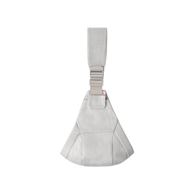 Ergobaby Upsie Sling baby carrier in pearl grey, featuring a soft fabric, adjustable shoulder strap, and secure buckle.