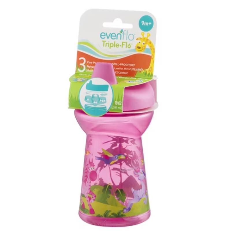 Evenflo Feeding 1Pk Tripleflo Decorated Tumbler Sippy Cup, 10 Oz Image 2