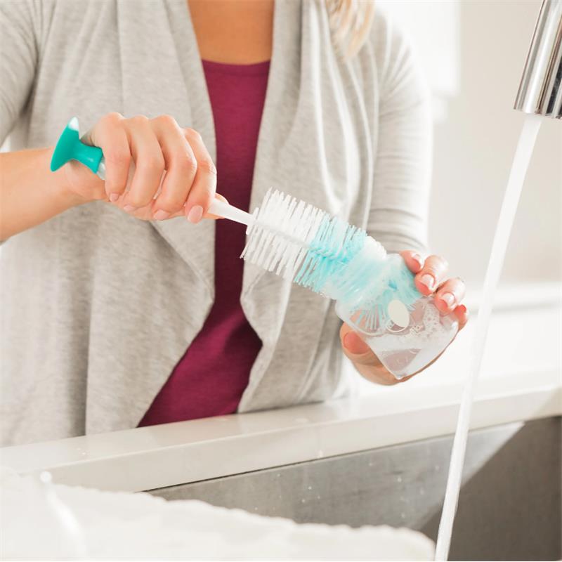 Evenflo Feeding 2-In-1 Baby Bottle Brush With Nipple Brush, 1Pk Image 2