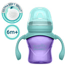 Evenflo Feeding 5 Oz Balance Sippy Cups, 2Pk for Babies 6M+, Pink & Purple Image 3