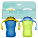 Evenflo Feeding 9? Oz Baby Sippy Cups 2Pk Balance Cups, Blue & Green Image 2