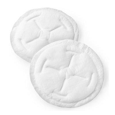 Advanced nursing pads by Evenflo Feeding, featuring a soft, round design in white, ideal for nursing mothers.