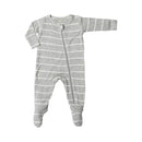 Everly Grey - Baby Neutral Footie, Heather Grey Image 1