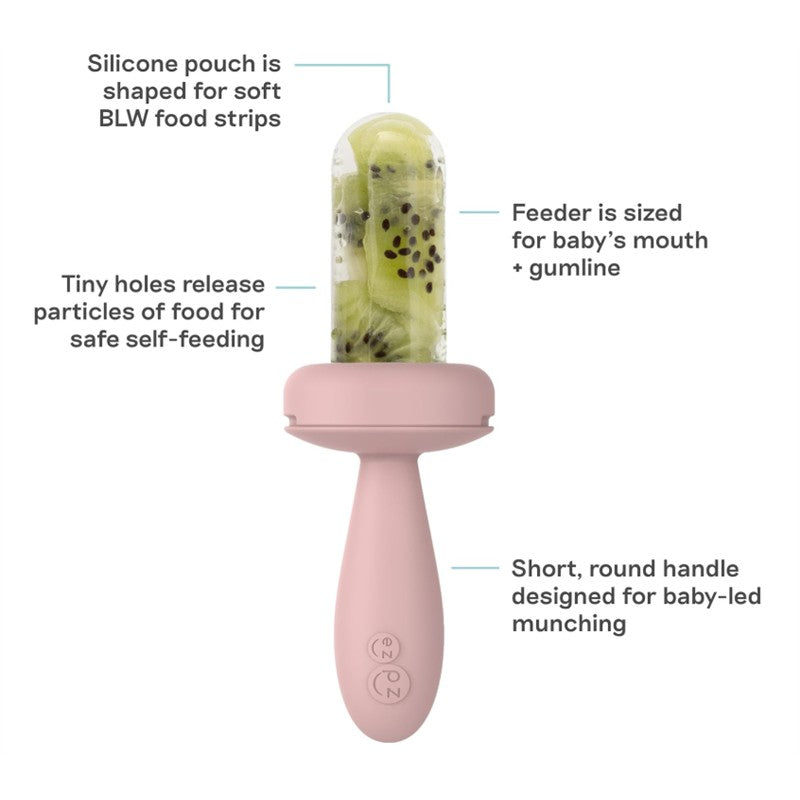 ezpz Baby Led Gumline Feeder Straight Pack - Blush Image 3
