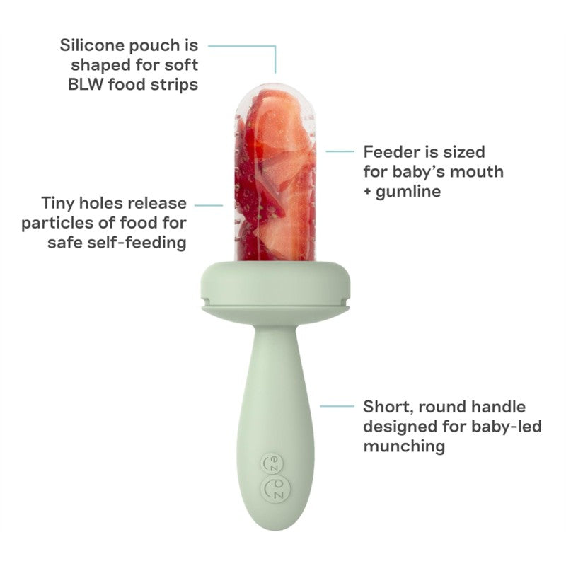 ezpz Baby Led Gumline Feeder Straight Pack - Sage Image 2