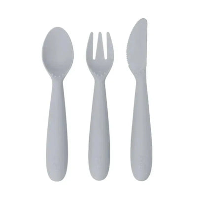 Ezpz - Happy Utensils, Pewter Image 1
